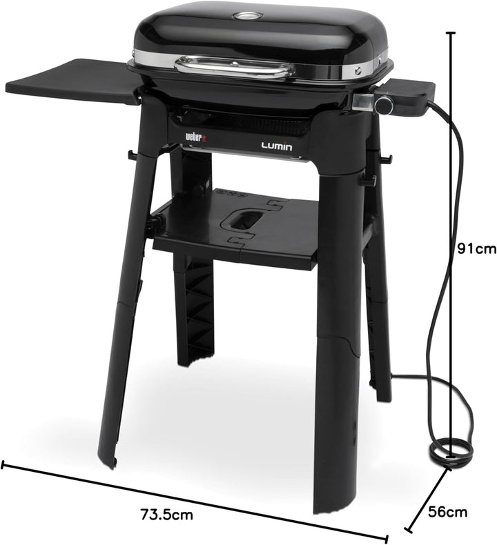 Lumin 1000 Compact black w/stand GRUP_BARBACOAS WEBER® Q™ & E-power