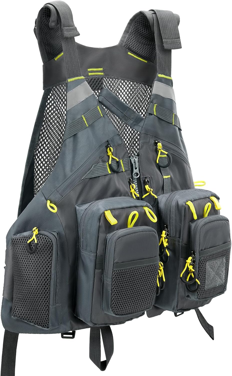 Gonex Angel Weste Herren verstellbare Arbeitsweste mit Mehreren Taschen für Angeln Fliegenfischen Ou