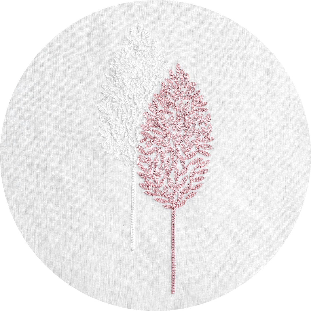 MIULEE Gardinen Transparent mit Rosa und Weiss Blätter Muster, Ösen Gardinen 260 cm Hoch, Modern Gar