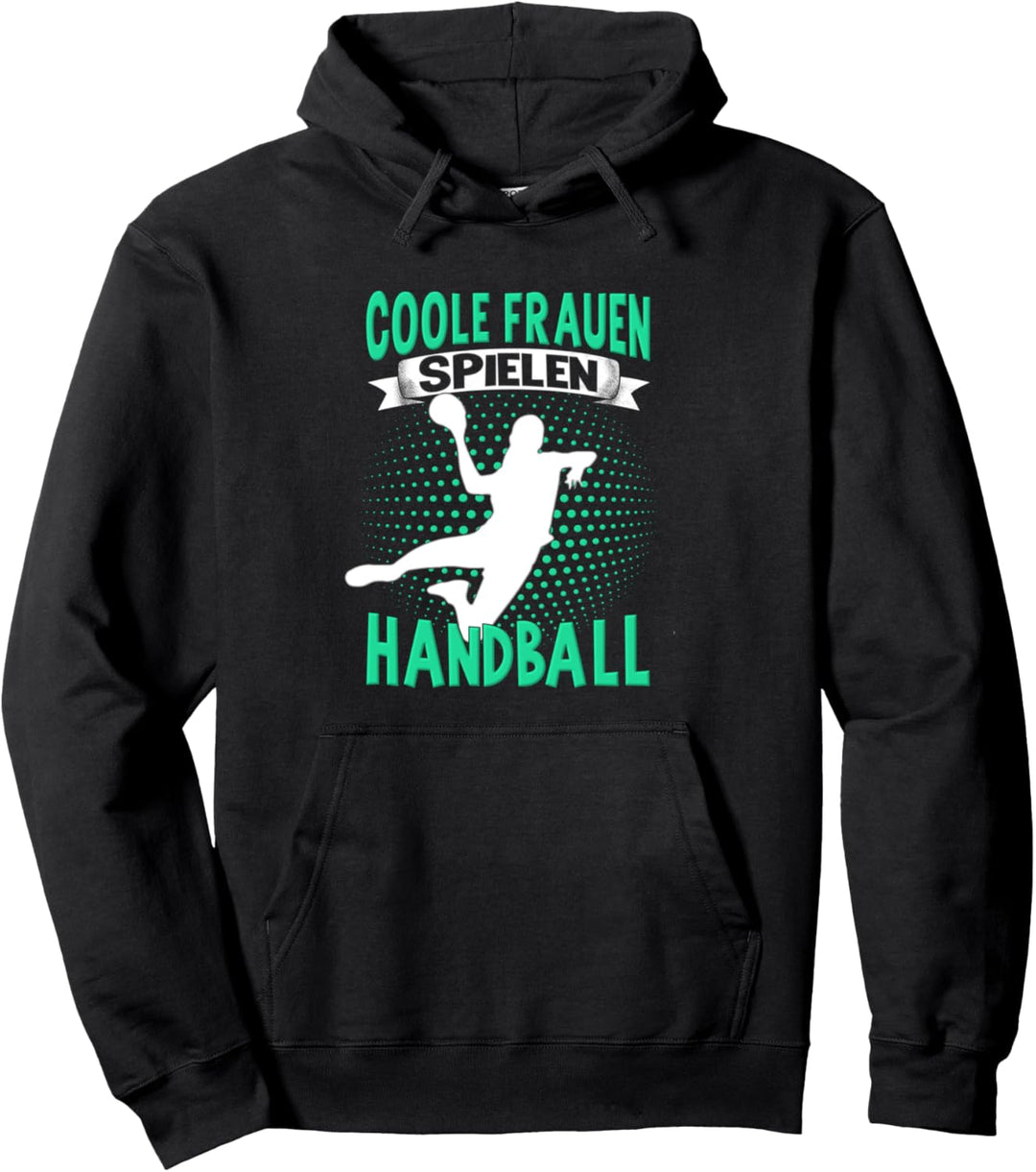 Handballerin Damen Kinder Coole Frauen Spielen Handball Pullover Hoodie