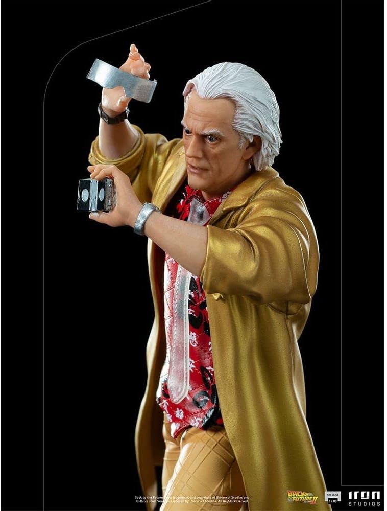 Iron Studios UNBTTF50821-10 1:10 Doc Brown – Zurück in die Zukunft Teil II – Kunstmassstab Back to T