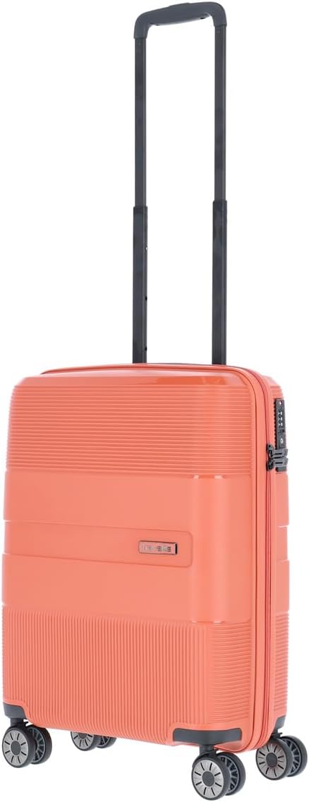 travelite 4-Rad Hartschalen Handgepäck Koffer klein mit TSA Schloss, Gepäck Serie WAAL: Stabiler Tro