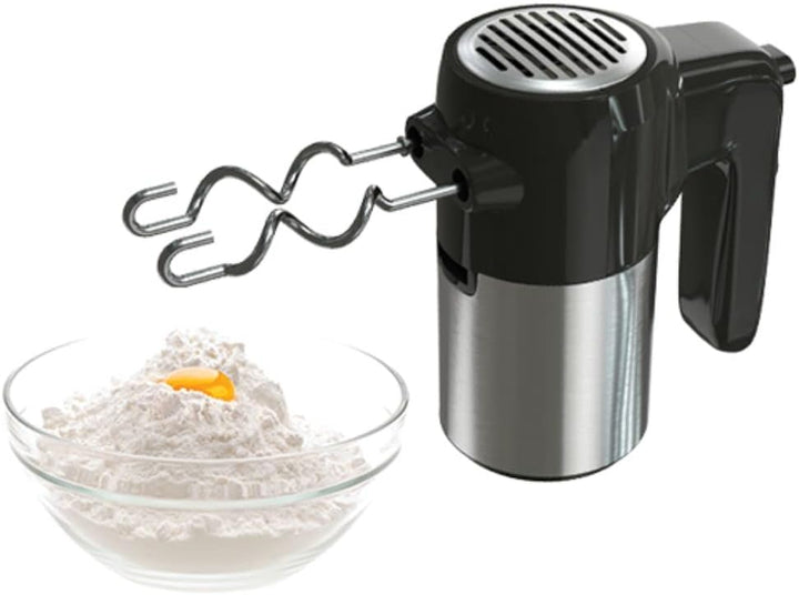 TESLA MX301BX Stabmixer (300 W, 5 Geschwindigkeiten, Turbofunktion, 2 Stäbe, 2 Haken), Rostschwarz