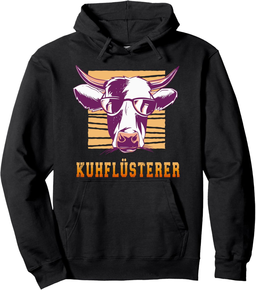 Kuhflüsterer Landwirt Züchter der mit den Kühen Spricht Pullover Hoodie