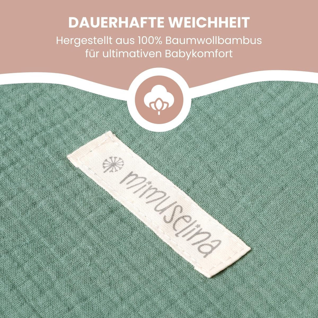 MIMUSELINA Fusssack Babyschale | Ganzjährige Einschlagdecke Winter/Sommer mit Herausnehmbarem Futter