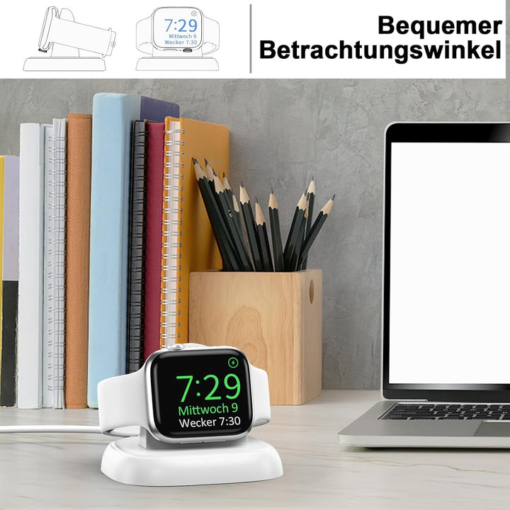 LVFAN Ladegerät für Apple Watch, iWatch Ladestation mit USB-C Ladekabel, kabelloser Reiseladegeräteh