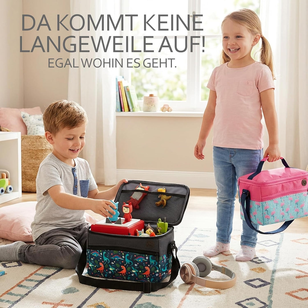 BAMBINIWELT Tasche für Toniebox, Musikbox-Tasche, für Hörwürfel kompatibel mit Toniebox und Tigerbox