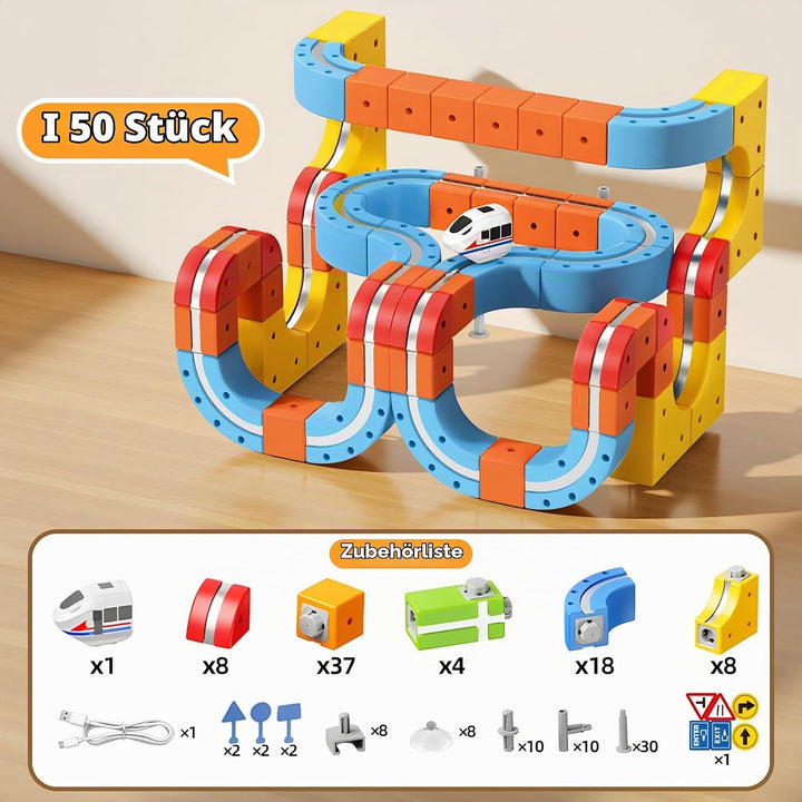 150 Pcs Flexible Cube Track, Ostergeschenke für Kinder Spielzeug ab 3 4 5 6 7 8 Jahre Junge Mädchen