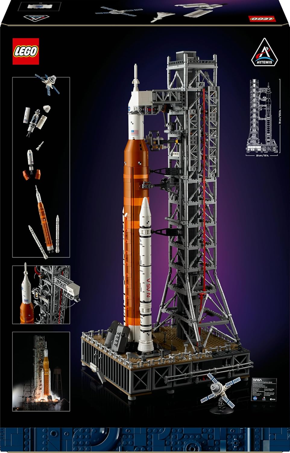 LEGO Icons NASA Artemis Startrampe, Dekoration fürs Wohnzimmer oder Büro, Geschenk zu Weihnachten, B