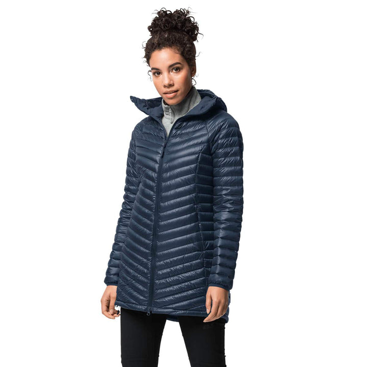 Jack Wolfskin Damen Atmosphere Coat W Winddichter Daunenmantel XS Dark Indigo, XS Dark Indigo