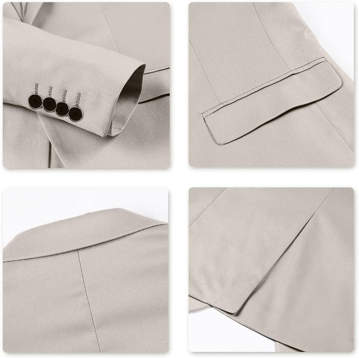 Allthemen Anzug Herren Slim Fit 3 Teilig Anzüge Modern Herrenanzug 3-Teilig Sakko Hose Weste für Bus