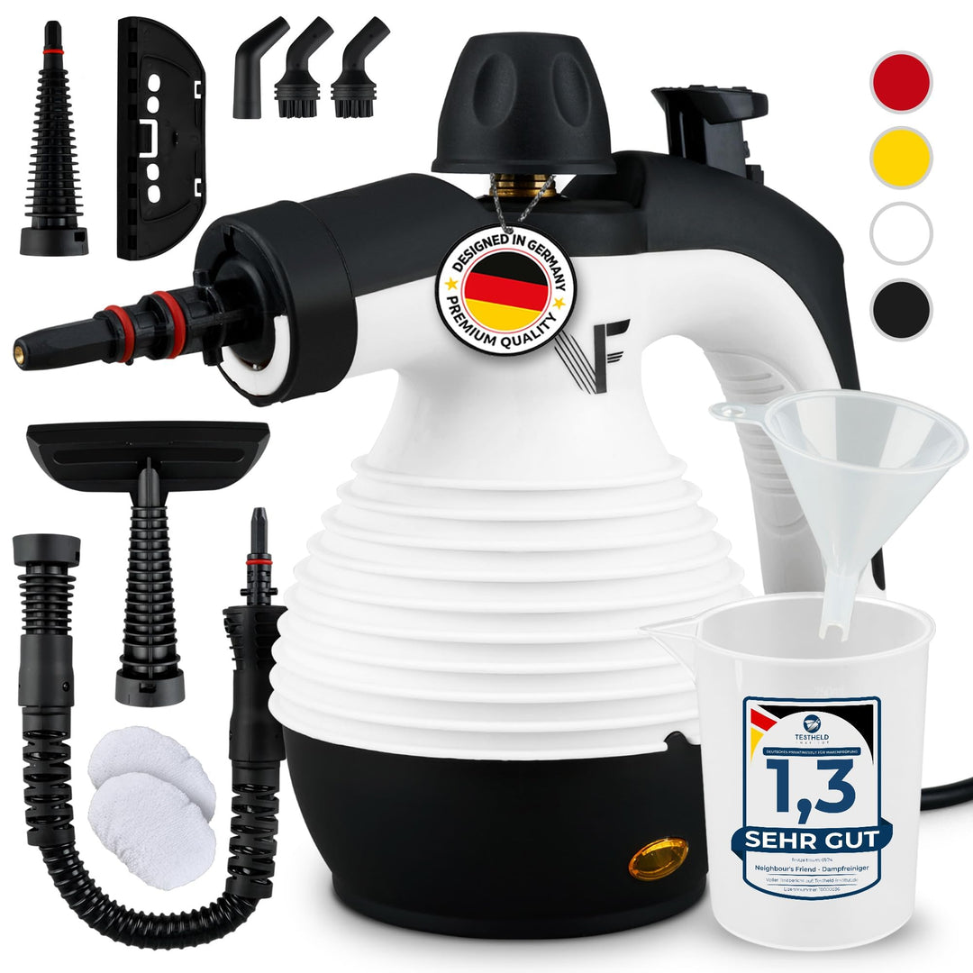 Neighbour's Friend® Dampfreiniger Neues Modell – Leistungsstarker Hand Steam Cleaner, 3,5 Bar Druck,