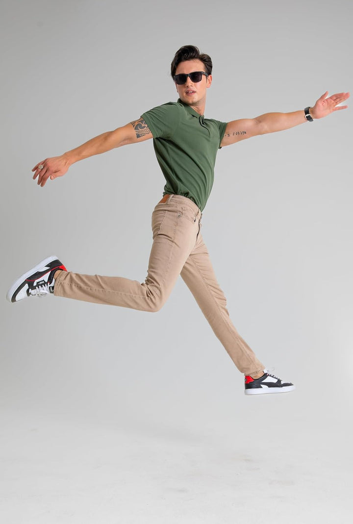 HALAT'S Herren Jeans Slim Fit - Baumwolle Jeanshose Stretch für Herren mit Schlanke Elastizität 36W