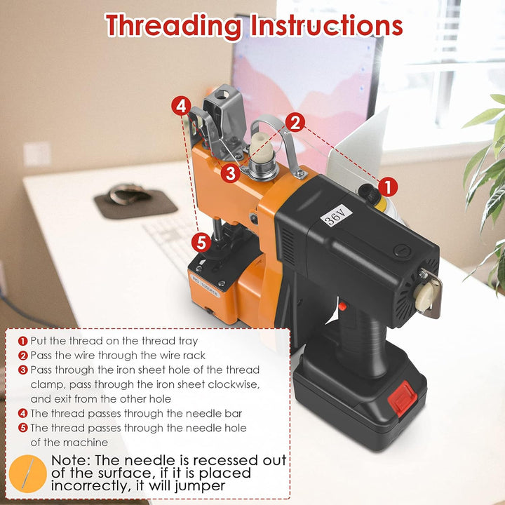 Elektrisch Sacknähmaschine Tragbares Beutelverschliessmaschine Tragbare Nähmaschine Industrie Nähmas