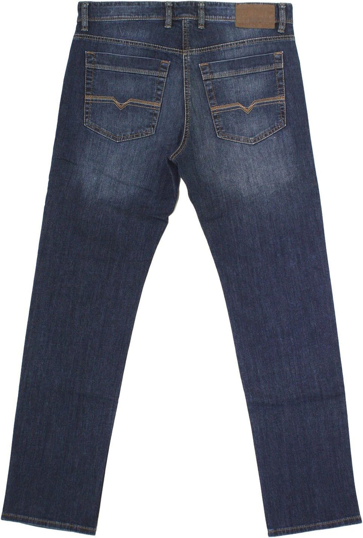 MAC Jeans Herren Arne Straight Jeans 30W / 30L Dark Blue Used H621, 30W / 30L Dark Blue Used H621