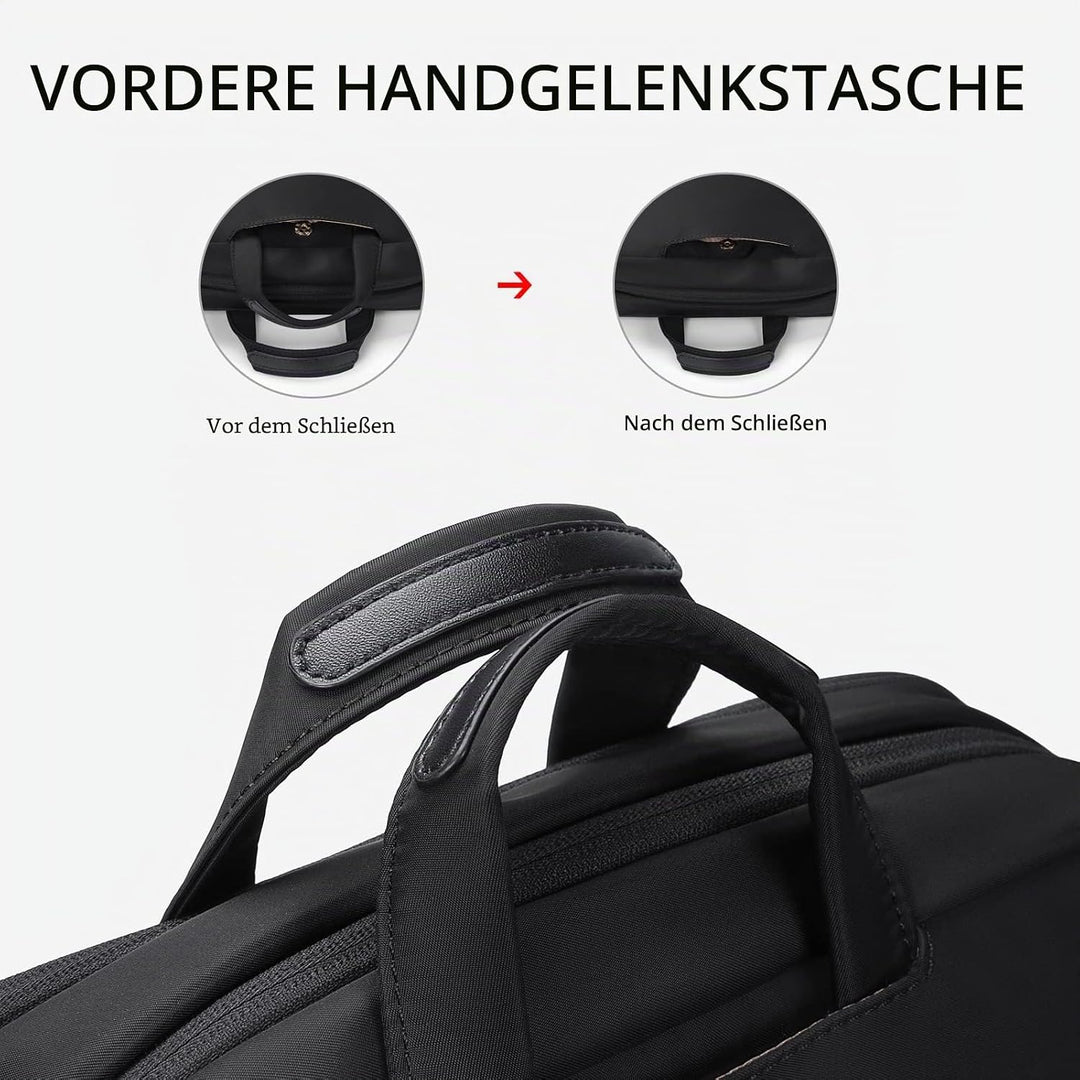 GOLF SUPAGS Rucksack Damen Handgepäck mit Laptopfach & Anti Diebstahl Tasche, 15.6 Zoll Laptop Rucks