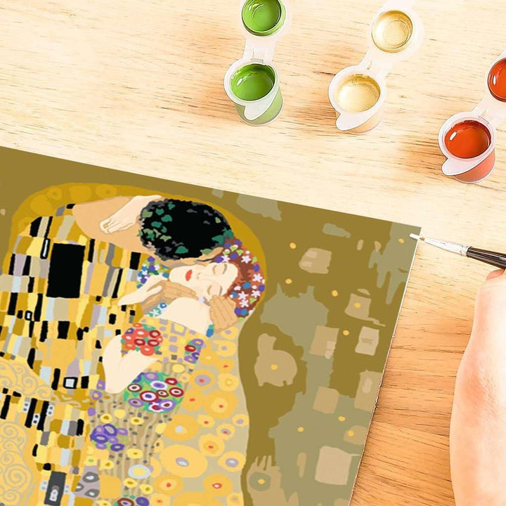 Ravensburger CreArt 23648 - Der Kuss (Gustav Klimt) - Malen nach Zahlen Erwachsene, DIY Malset mit P