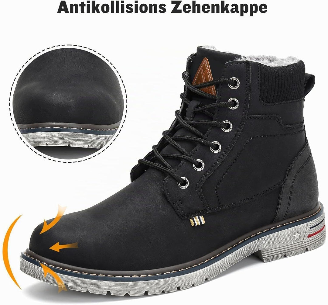 Mishansha Warme Gefüttert Winterstiefel Herren Damen Wasserdicht Winterschuhe Trekking Wanderschuhe