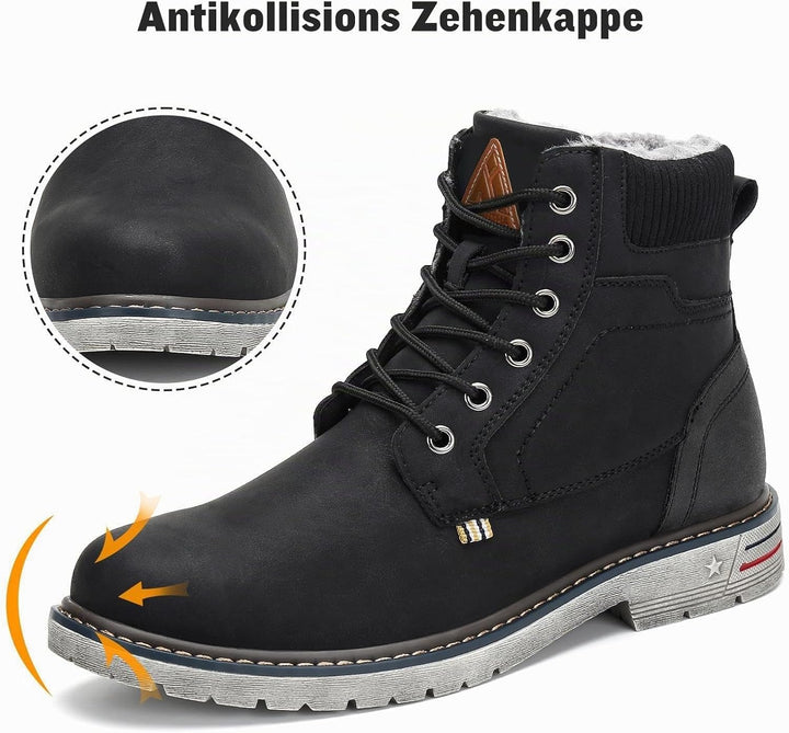 Mishansha Warme Gefüttert Winterstiefel Herren Damen Wasserdicht Winterschuhe Trekking Wanderschuhe