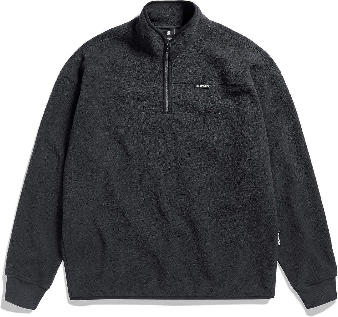 G-STAR RAW Herren Fleece Half Zip Loose Sw Sweats XXL Grau (Shadow D23491-d430-992), XXL Grau (Shado