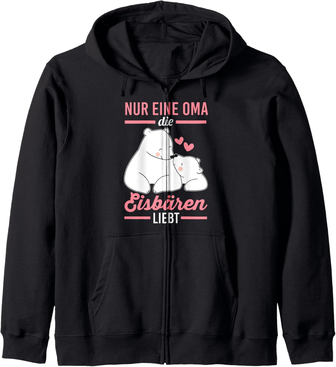 Oma Grossmutter Eisbären Kapuzenjacke