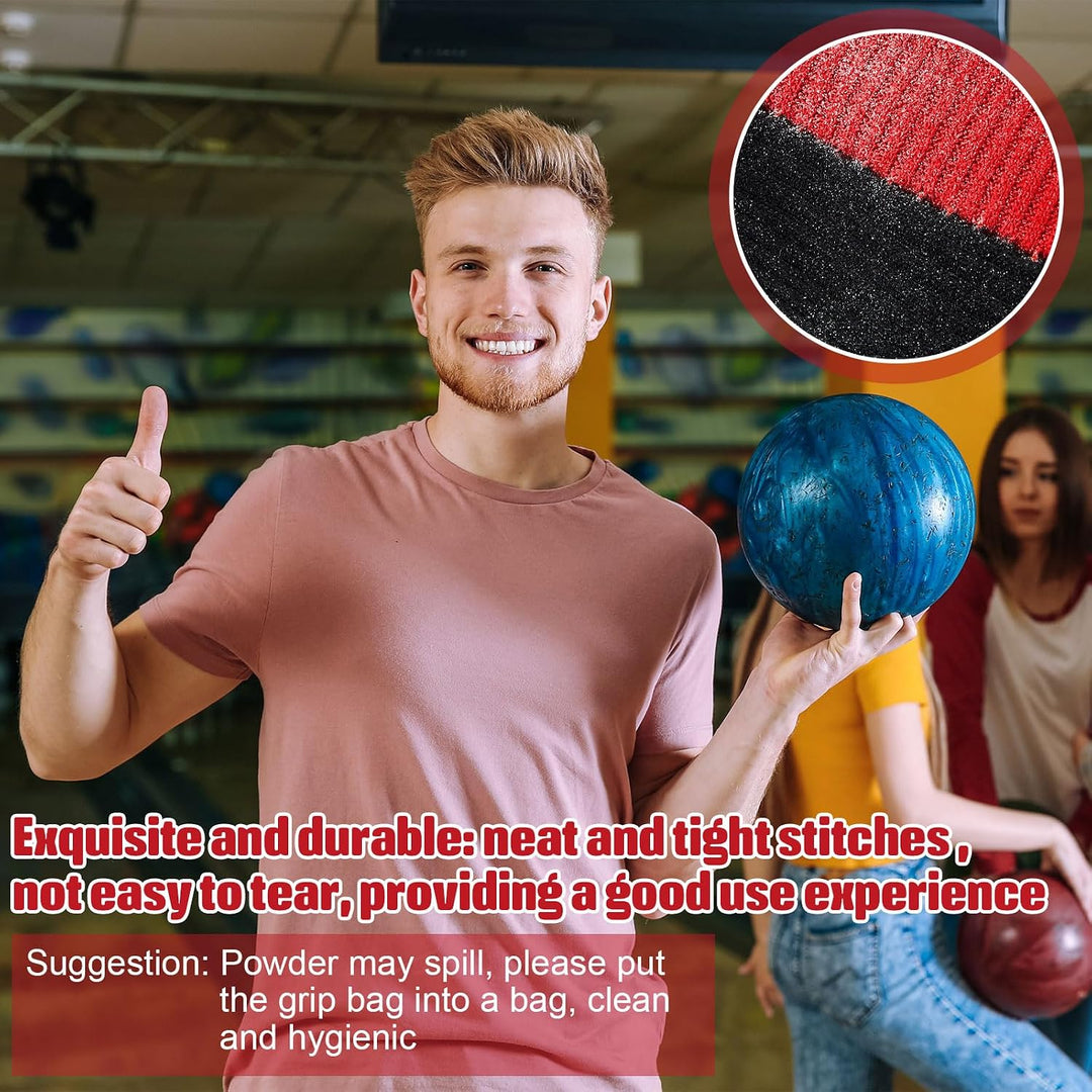 Lewtemi Mikrofaser-Bowling-Griffball, ultra-trocken, 2 Stück, Mikrofaser-Bowling-Puderbeutel für die