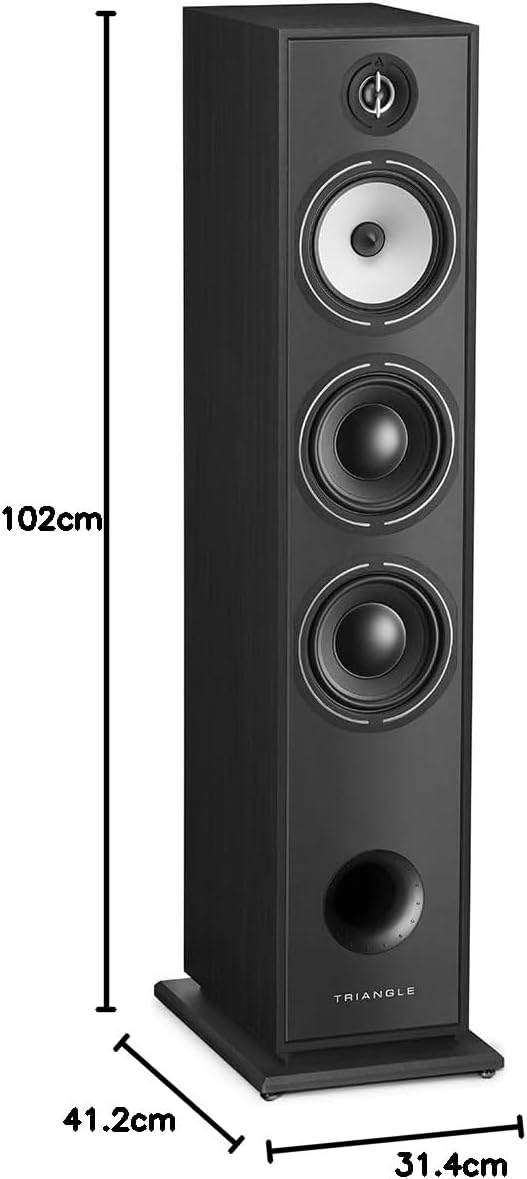TRIANGLE - BOREA BR08 Hi-Fi Standlautsprecher - Belastbarkeit 150W - Leistung 92 dB/W/m - 16 cm Laut