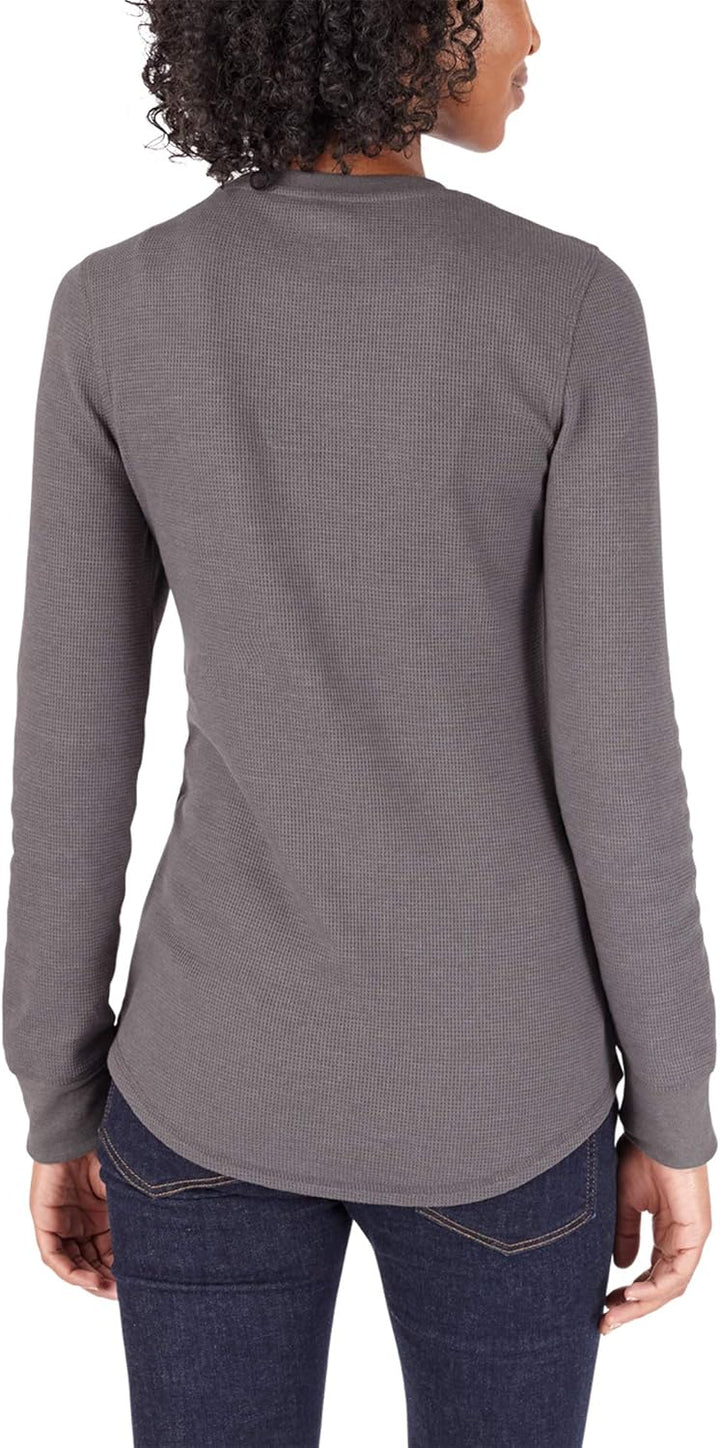 Dickies Damen Plus Size Long Sleeve Crew Neck Thermal Shirt Arbeits-T-Shirt XS Graphit, Einfarbig, X
