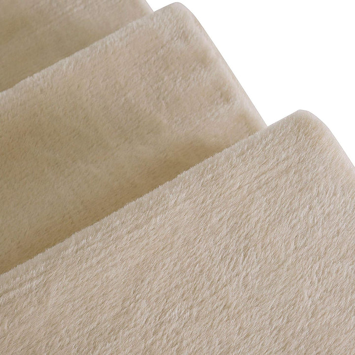 lionto Haustiertreppe Katzentreppe Hundetreppe mit Plüschbezug Farbe Beige Treppe, Beige