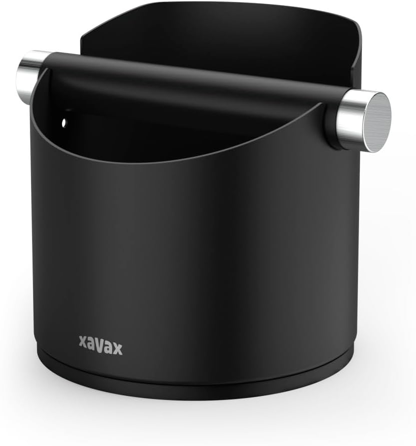 Xavax Abklopfbehälter für Kaffeesatz (Knock Box Barista, Abschlagbehälter rutschfest, Abschlagbox Es