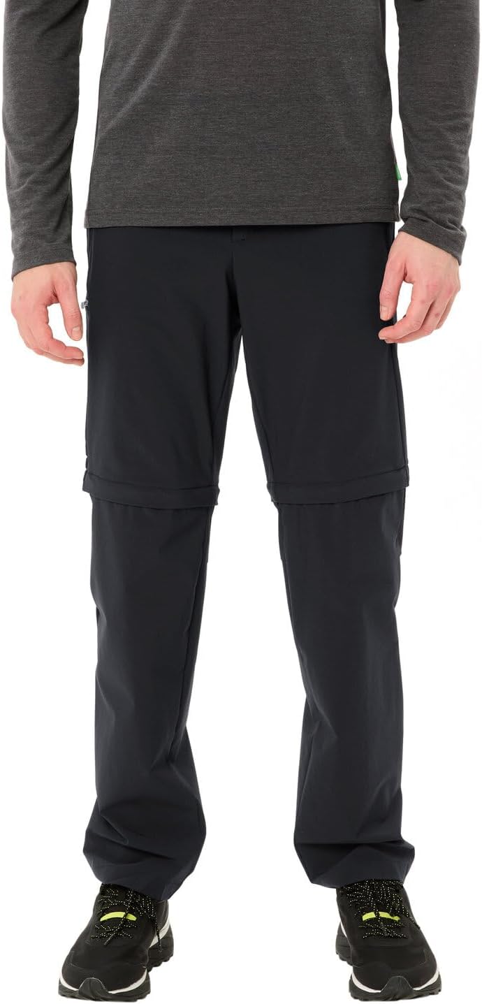 VAUDE Wanderhose Herren Farley Stretch Zip-Off Pants II Schwarz Grösse 60-Long, wasserabweisende Her