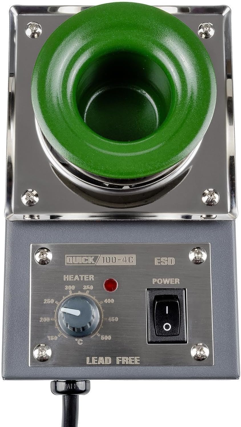 QUICK sensorgeregelter Löttiegel 200 W Lötbad rund Ø36mm 150-500°C QU100-4C rund