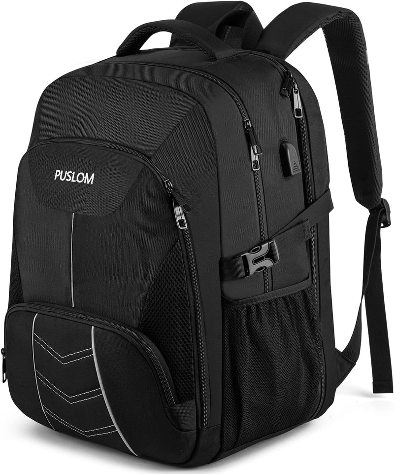 Extra Grosser Rucksack Herren 55L Wasserdicht 18.4 Zoll Laptoptasche Arbeit Laptop mit USB Ladeansch