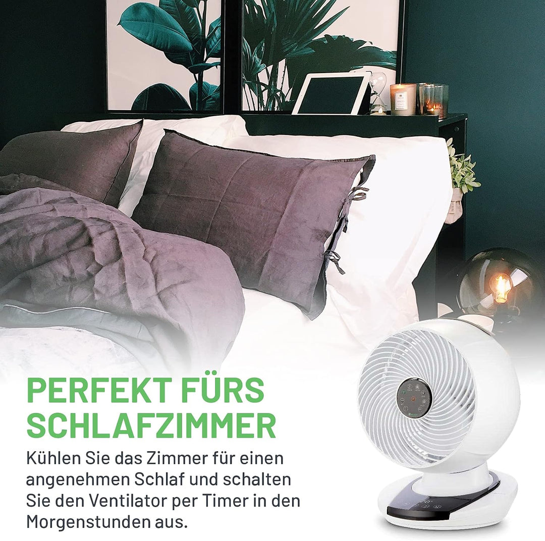 Meaco, Meacofan 1056 Leiser Ventilator - DC Kühlender Ventilator für Schlafzimmer, Schreibtische und