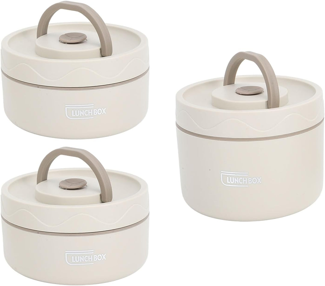 TOPINCN Isolierter Lunchbehälter aus Edelstahl 304 mit Thermobeutel, Versiegelte Lunchbehälter für L