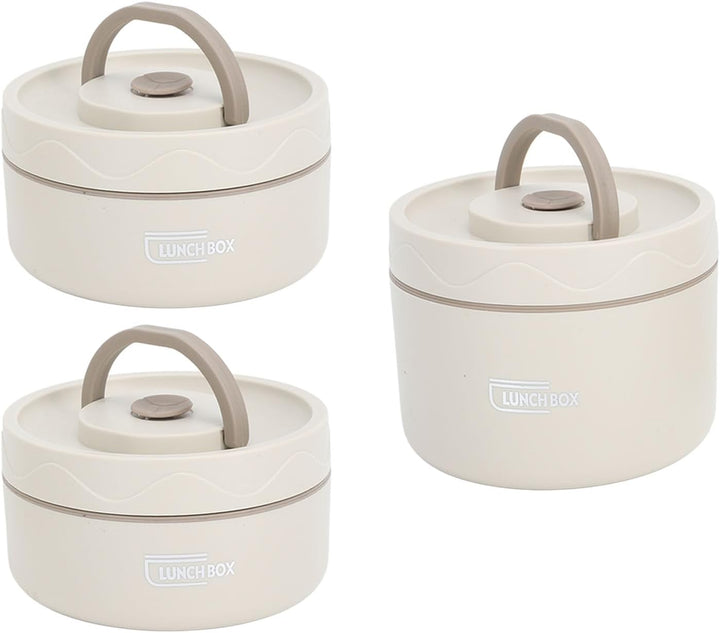 TOPINCN Isolierter Lunchbehälter aus Edelstahl 304 mit Thermobeutel, Versiegelte Lunchbehälter für L