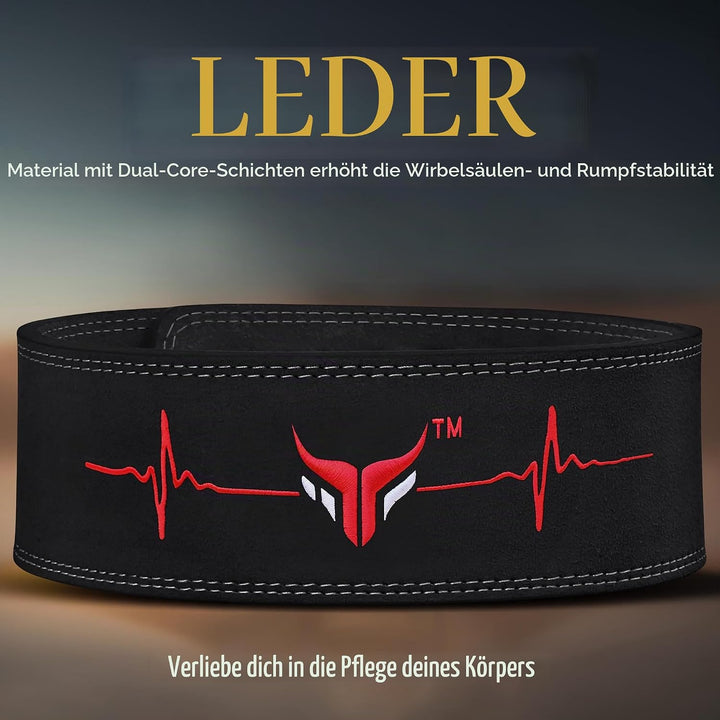 Mytra Fusion gewichthebergürtel with Lever Buckle gewichthebergürtel herren and damen 4" breit Echte