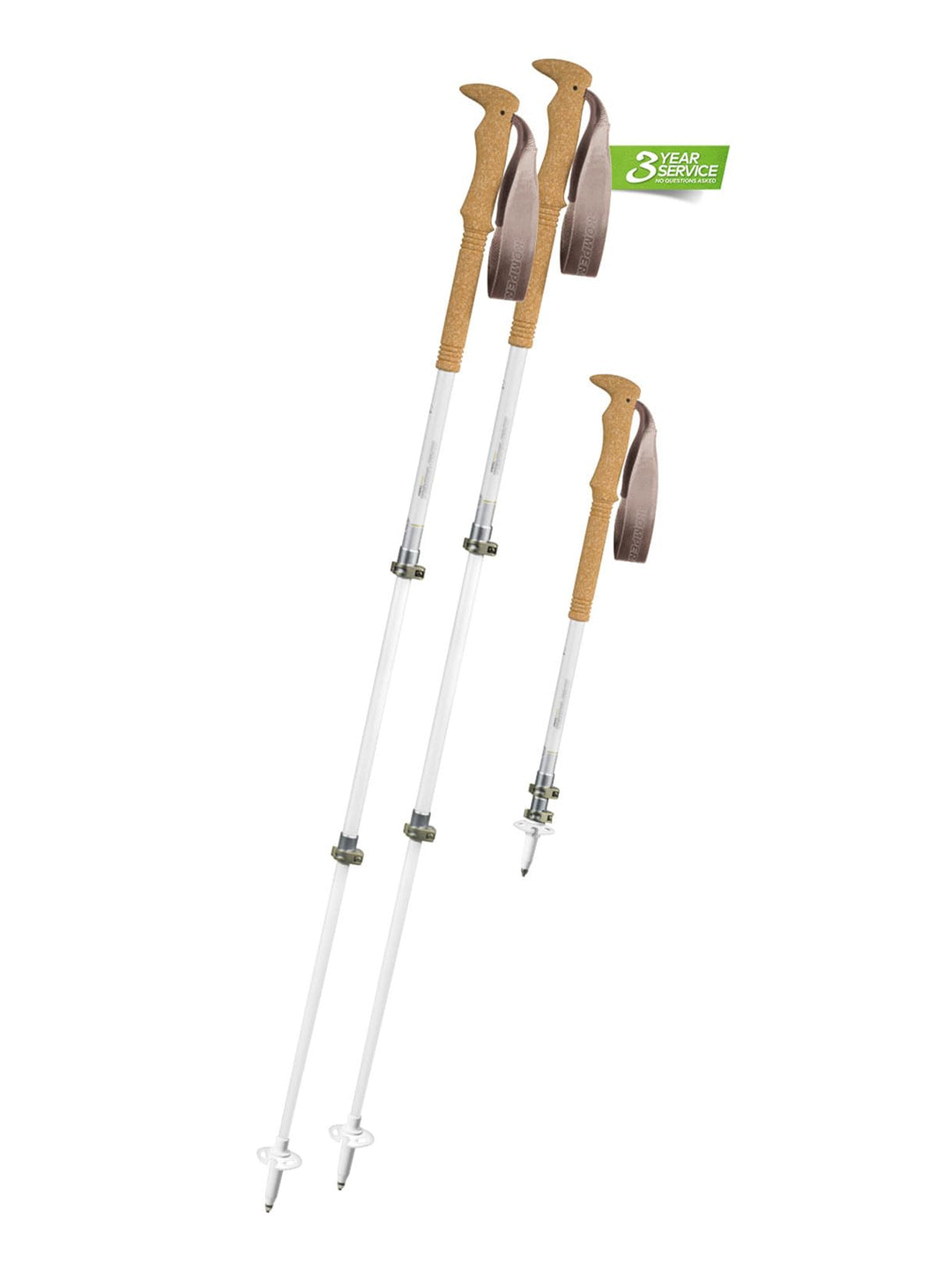 Komperdell Borea Carbon Pro Women Länge: verstellbar von 90-120 cm Farbe: weiss-Silber
