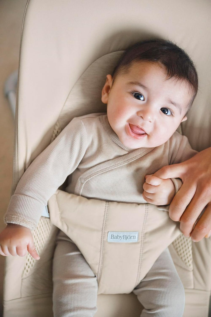 BabyBjörn Balance Soft Hängematte, Stoff/Jersey, Tri-Fabric, Hellbeige