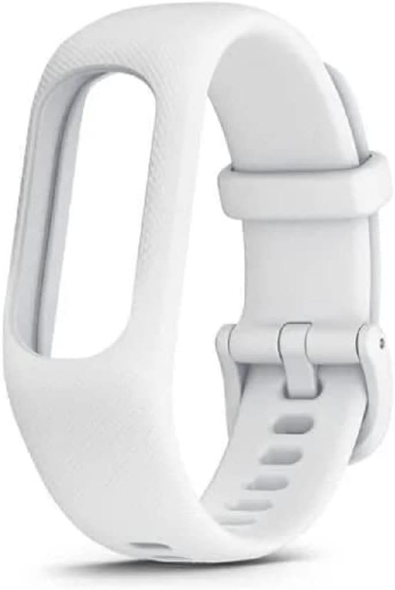 Garmin Schnellwechsel-Armband aus Silikon für Vivosmart 5, Ersatzarmband, S /M, Weiss