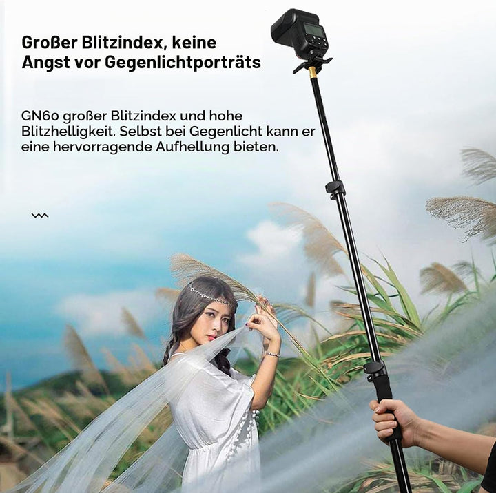 Godox TT600 2.4G Speedlite Master/Slave-Blitz mit integriertem Auslösesystem für Canon Nikon Pentax