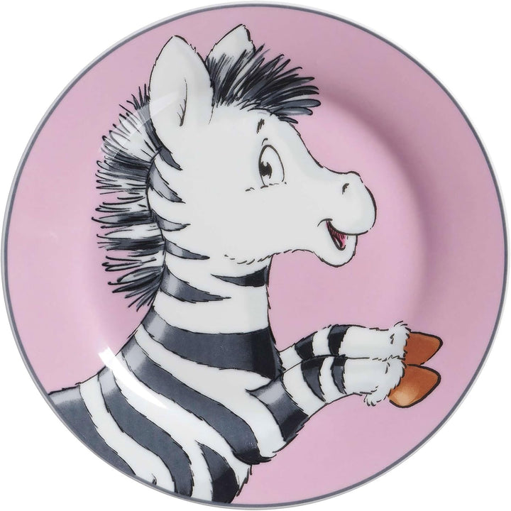 Flirt by R&B Kindergeschirr Happy Zoo Zebra, rosa, 3-teilig (1 Set)