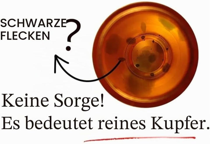 Staglife Schwarzer Kupferbecher Reines Kupfer Moscow Mule Becher 2er Set für Herren Moskau Mule Bech