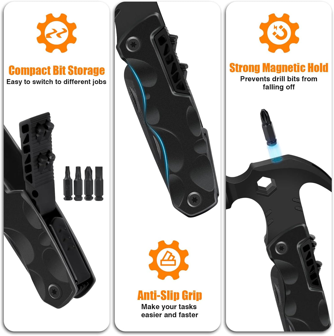 Camping Multitool – Geschenke für Männer &, Vater, Ehemann – 13-in-1 Multitool, Hammer, Flaschenöffn