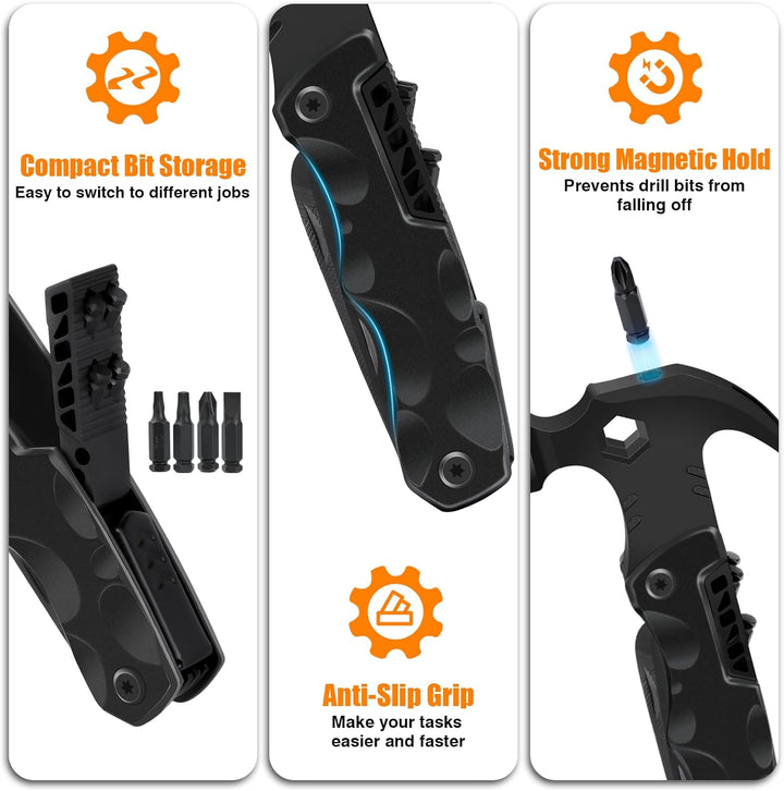 Camping Multitool – Geschenke für Männer &, Vater, Ehemann – 13-in-1 Multitool, Hammer, Flaschenöffn