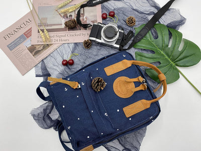 KAUKKO Kf Rucksack für Herren 8.26" x 4" x 10" Blau[k1007-5], 8.26" x 4" x 10" Blau[k1007-5]