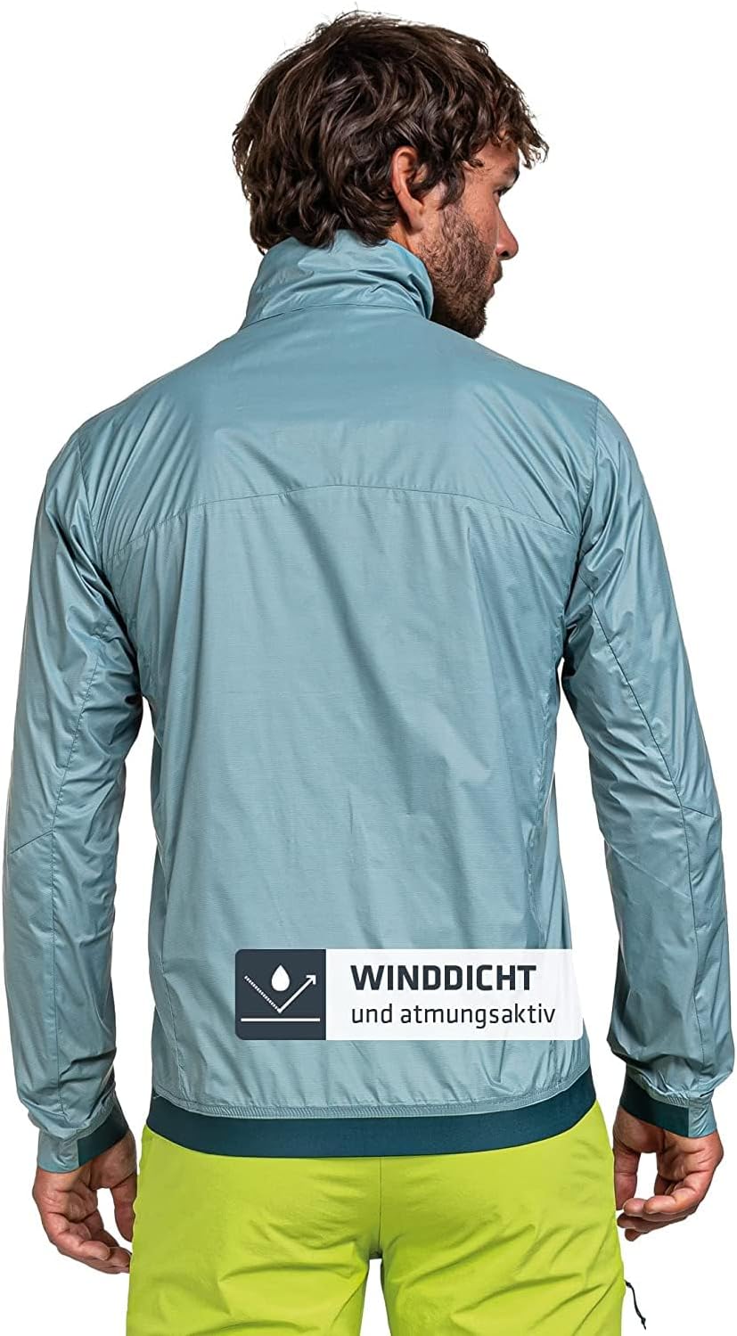 Schöffel Herren Jacket Bygstad M, winddichte Wanderjacke, Windbreaker mit kühlenden Graphene Fasern