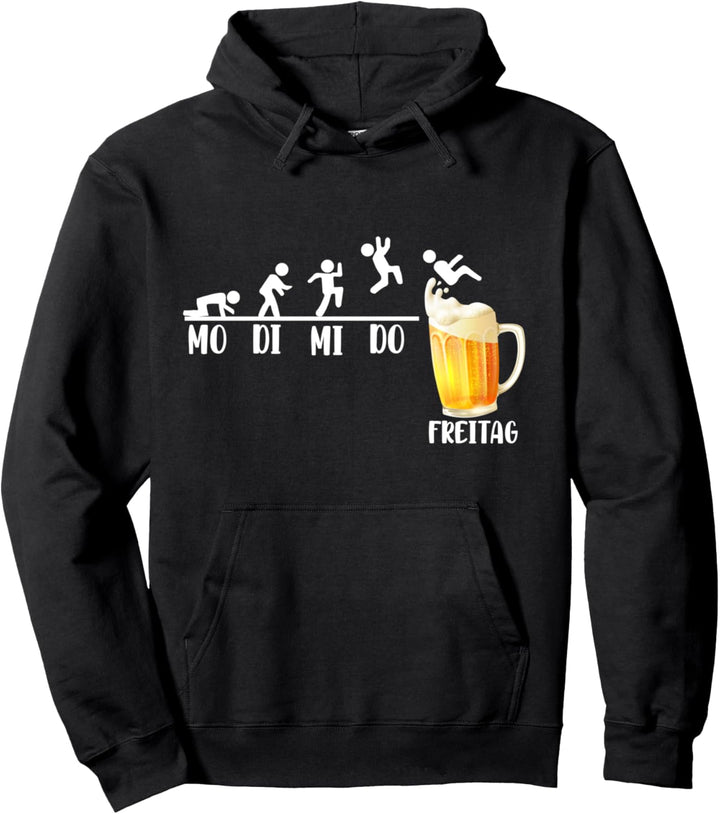 Bier Woche Endlich Freitag Wochenende Biertrinker Geschenk Pullover Hoodie