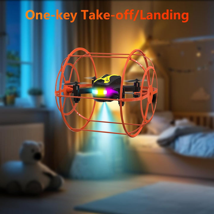 M17 Anfänger-RC-Quadrocopter Mini-Drohne mit Schutzabdeckung Land- und Luft-Dualmodus Einfaches Indo