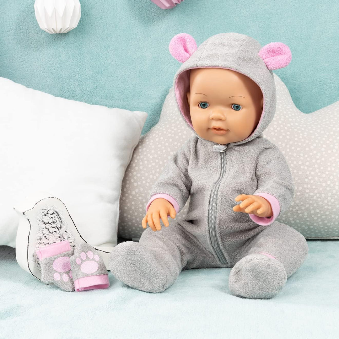Bayer Design 84205AA Puppenkleidung, Outfit, Babypuppen Anziehsachen 38-43cm, mehrteilig, Puppenzube